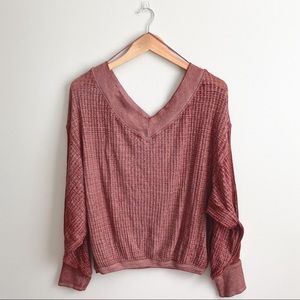 NWT Free People South Side Thermal I’m Cinnamon Size Small